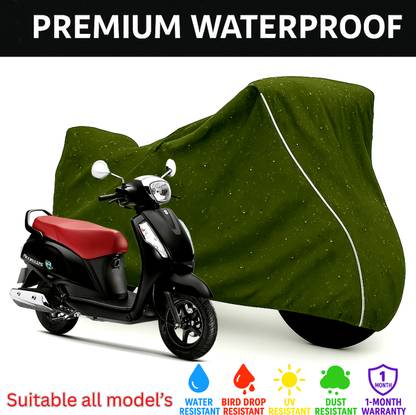 pocket bazar Waterproof Two Wheeler Cover for Suzuki