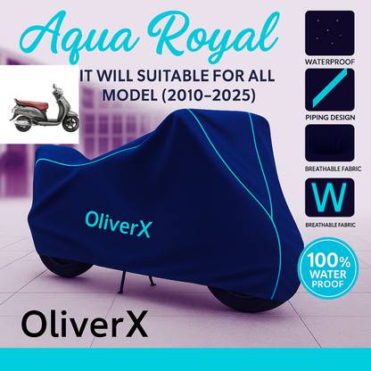 OliverX Waterproof Two Wheeler Cover for Suzuki