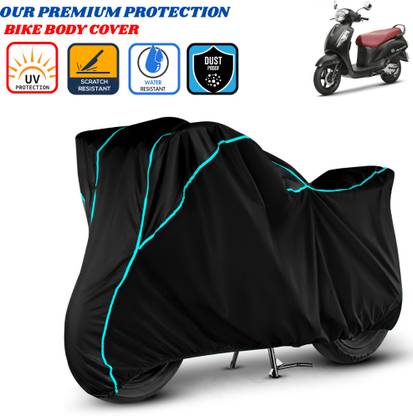 Delphinium Waterproof Two Wheeler Cover for Suzuki