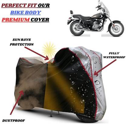 Delphinium Waterproof Two Wheeler Cover for Bajaj