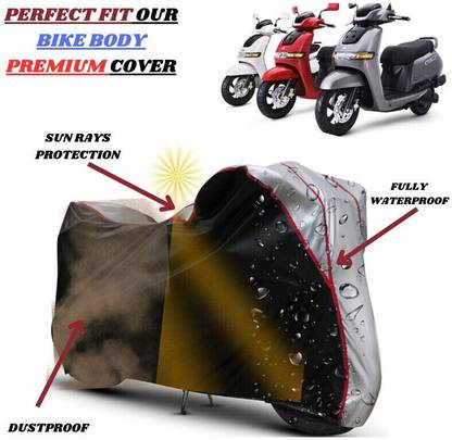 Delphinium Waterproof Two Wheeler Cover for TVS