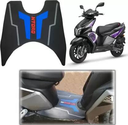 TRADE HUNTER Ntorq Blue Floor Mat Anti Skid Washable Scooter/Scooty Mat Two Wheeler Yamaha Two Wheeler Mat