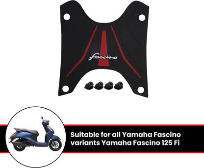 Grandbiker Floormat/Footmat Durable | Anti-Slip | Easy to Clean for Fascino 125 BS6 Yamaha Fascino Two Wheeler Mat
