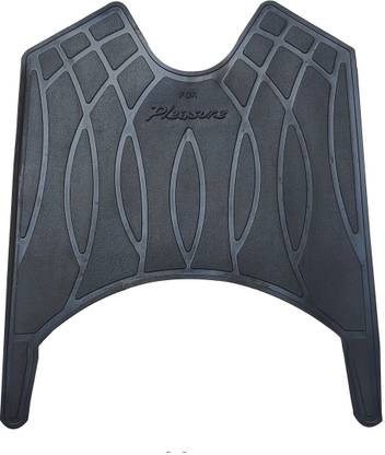 Autoxygen Pleasure Black Scooter Foot Mat For Hero Pleasure Two Wheeler Mat