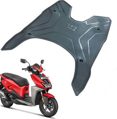 Zealsy Premium Quality Xoom Black Foot Floor Mat Hero Two Wheeler Mat