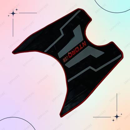 SRPHERE Rubber Anti Slip Backing Scooty Floor Mat Compatible for NTORQ TVS Ntorq 125 Two Wheeler Mat