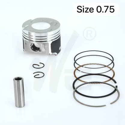 WE PISTON KIT BAJAJ DISCOVER 100T / DISCOVER 100M (SIZE 0.75) 2007::2015 10.5 0.5 : 1 Cast