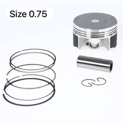 WE PISTON KIT FOR PULSAR 150 BS-4 , 2 V (SIZE 0.75) 2017::2020 9.5:1 Cast