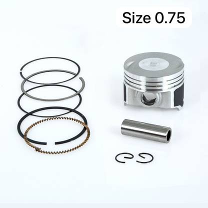 WE PISTON KIT BAJAJ DISCOVER 100 (SIZE 0.75) 2004::2012 9.8:1 Cast