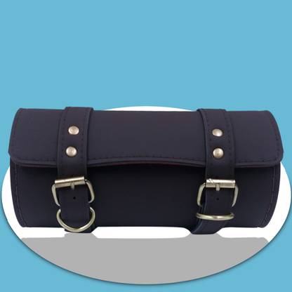 SPIRETON ROYAL BROWN RE ALL MODEL'S BELT LOCK SADDLE BAG MADE IN INDIA Saddle Bag Brown Leather Motorbike Saddlebag