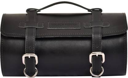 Golden Riders Luggage Box Black Leather Motorbike Saddlebag