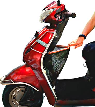 Fibera Smart Basket For Old Activa 3G/4G/5G 110cc (Feb 2015- Dec 2019) Luggage Box Red Polyester Motorbike Saddlebag
