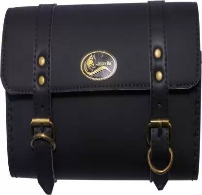 MODAROCK One-side Black Leatherette Motorbike Saddlebag