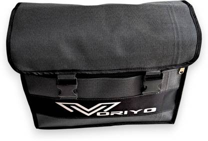 Voriyo One-side Black Fabric Motorbike Saddlebag