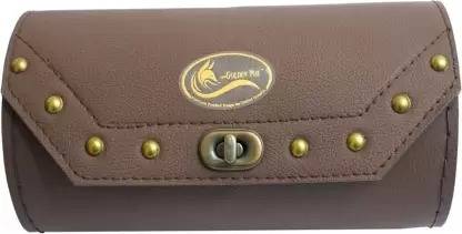 MODAROCK One-side Brown Leatherette Motorbike Saddlebag