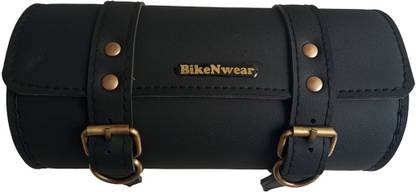BikenWear One-side Black Leatherette Motorbike Saddlebag
