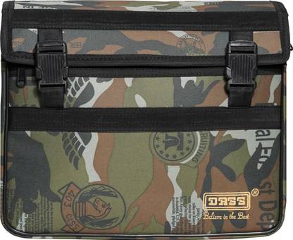 DASS DASS Motorcycle Side Bag Water Resistance (ARMY-X) MATTY Saddle Bag Green Polyester Motorbike Saddlebag