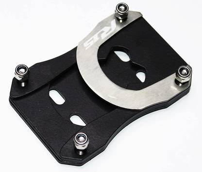 OBEROI'S TRADERS R15 V4 / M Bike Stainless Steel Silver Side Stand Extender / Bike Crash Guard Two Wheeler Stand Pad