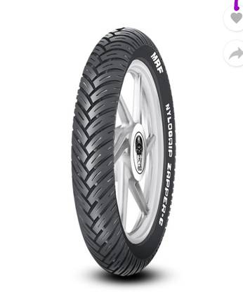 MRF 110 8017 zapper-c 110 8017 tuneless Rear Two Wheeler Tyre