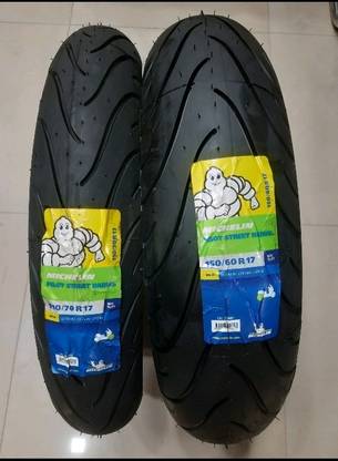 MICHELIN 110/70-R17 & 150/60-R17 PILOT STREET RADIAL COMBO PACK 2 TYRE ( FRONT & REAR ) PILOT STREET Front & Rear Two Wheeler Tyre