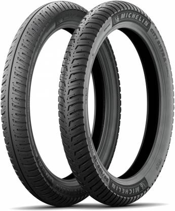 MICHELIN 80/100-R18 & 80/100-R18 CITY EXTRA COMBO PACK 2 TYRES ( FRONT & REAR ) Front & Rear Two Wheeler Tyre