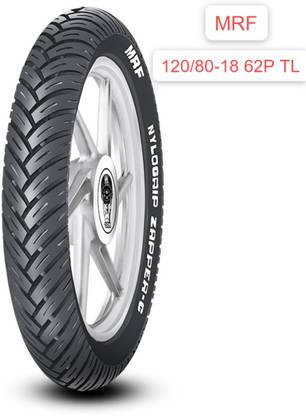 MRF 120/80-18 ZAPPER C TUBELESS BULLET 500CC TYRE 120/80-18 Rear Two Wheeler Tyre