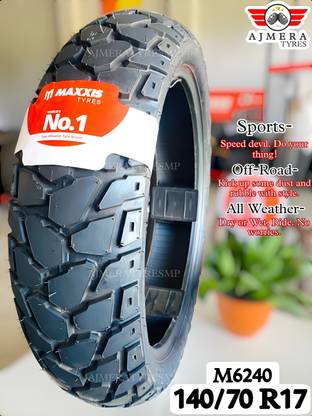 Maxxis M6240 66S TL 140/70 R17 Rear Two Wheeler Tyre