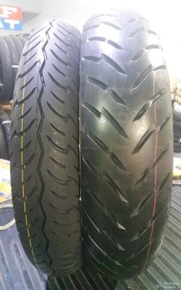 Apollo 100/80-R17 ( NYLON ) & 130/70-R17 ( RADIAL ) ALPHA COMBO PACK 2 TYRES ( FRONT & REAR ) ALPHA Front & Rear Two Wheeler Tyre