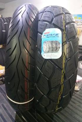 MRF 100/80-R17 (NYLON), 140/60-R17 (RADIAL) MG COMBO PACK 2 TYRES ( FRONT & REAR ) Front & Rear Two Wheeler Tyre