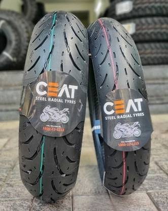 CEAT 110/70-R17 ( RADIAL) & 150/60-R17 ( RADIAL ) COMBO PACK 2 TYRES ( FRONT & REAR) RADIAL Front & Rear Two Wheeler Tyre