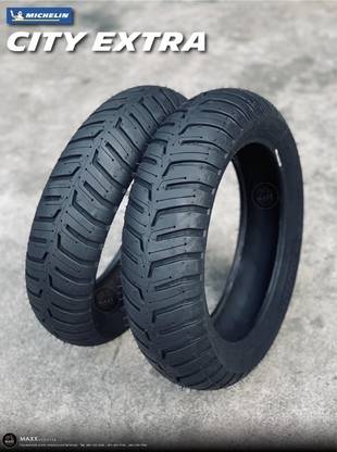 MICHELIN 100/80-R12 & 110/80- R12 CITY EXTRA COMBO PACK 2 TYRES ( FRONT & REAR ) CITY EXTRA Front & Rear Two Wheeler Tyre