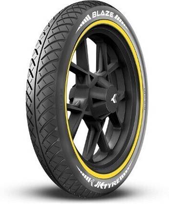 JK TYRE 80/100/17 BLAZE BF32 Tubeless Bike Tyre, Front Front Two Wheeler Tyre