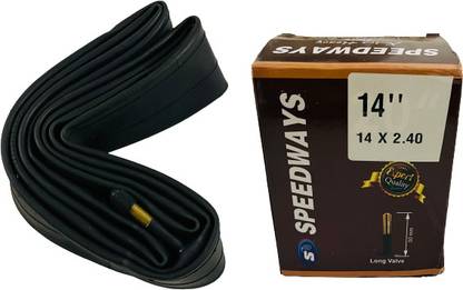 SPEEDWAYS Cycle Tube 14 X 2.40 Schrader Valve 14T Bicycle Tube Long Valve 50MM Schrader Moulded Tube For 14 X 2.35, 14 X 2.40