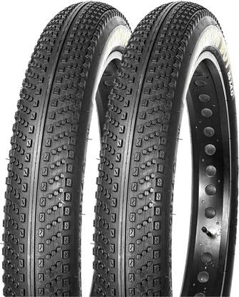 RALSON Nylon Strong Boy MTB 26 X 4-inch, Black For Cycle tyre Good Grip Fat Tyre