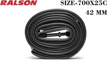 BOMBAY'S Ralson Bicycle Tube|Imported Butyl Rubber|700x25C|700x18-25C| Tubular For 700x18-25C