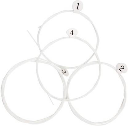 AMG Music Ukulele String Set High Quality Nylon String Full Set Professional Uke 4 Strings Light String Nylon Replacement Ukulele Strings True Tone Ukulele Strings for Soprano, Concert, Tenor,1-A,2-E,3-C,4-G Concert Ukelele Strings