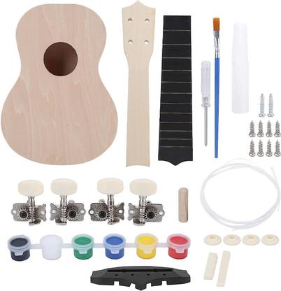 Bibox DIY Make Your Own Hawaii Ukulele Building Kit Soprano Ukulele