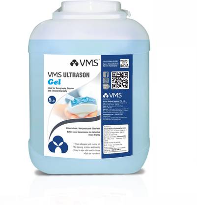 VMS Ultrasound/Physiotherapy Gel 5 Litre Jar (Blue) for Ultrasound Machine