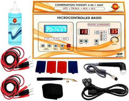 NARAYANI TRADERS 4In1 IFT MS Tens Ultrasonic Physiotherapy Machine Combo for All Pain Relief Ultrasound Machine