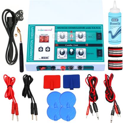 MEDGEARS Transcutaneous Electrical Nerve Stimulation Tens 2 Channel Muscle Stimulator Machine for Physiotherapy Muscle Stimulator Machine Physiotherapy Equipment Electrotherapy Device