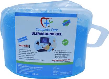 Complete Care USG Gel, Leak Proof Collapsible Pack, Water Soluble Formula(5 Ltr, Pack of 1) Ultrasound Machine