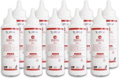 OTICA Ultrasound Gel Clear Gel for USG ECG EEG Sonography & Physio 250ml Pack of 10 Ultrasound Machine
