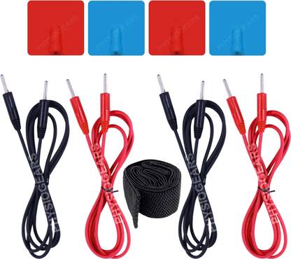 Physiogears Mini Muscle Simulator Physiotherapy Machine Accessories 4 Pin Combo kit Ultrasound Machine