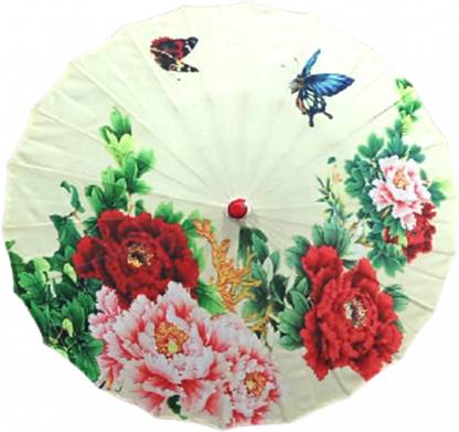 Partywala Printed Chinese Umbrella(Flower) Umbrella