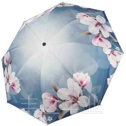 Chiransi Flower Printed umbrella For Men And Women(Flower-Blue) Umbrella