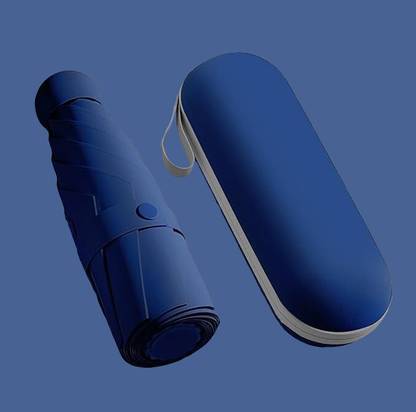 Lengloy Mini Pocket Umbrella with Case (Manual Open) 6 Frame Use in Rain Umbrella Umbrella