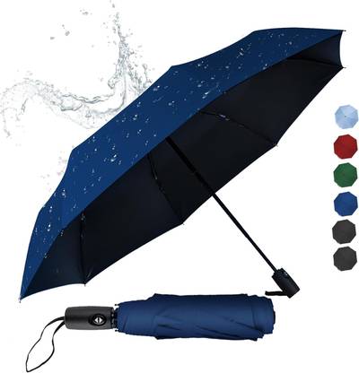 VAVSU Auto Open Close Travel Men-Women. Windproof and Strong Compact Mini Umbrella