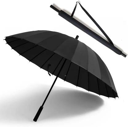 Zapper SAMURAI KATANA SWORD STYLE UMBRELLA (24 BONES) FAUX LEATHER HANDLE Umbrella