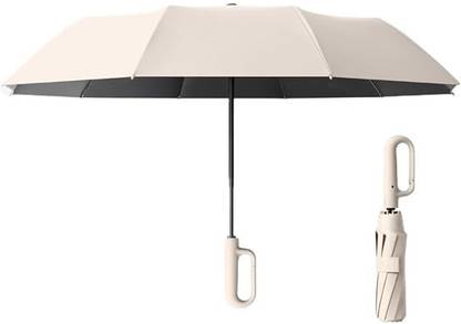 AshandRoh Umbrella With Carabiner Handle, Portable Reverse Folding, Wind Proof Umbrella