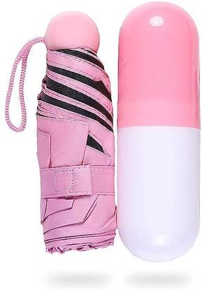 YIXTY Capsule Case Travel Umbrella | UV & Rain Protection | Man, Woman & Child -1Pc Umbrella